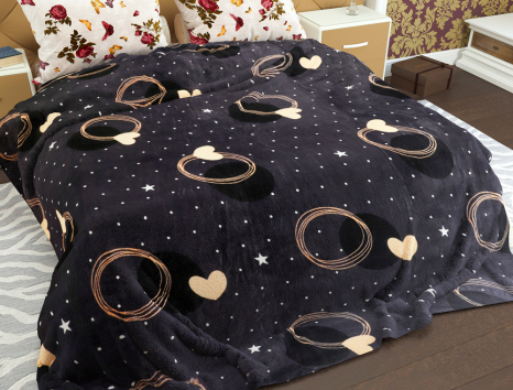 Двоспальний флісовий плед №33866