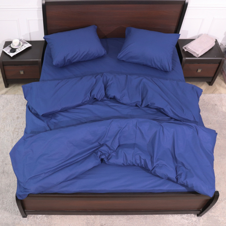 Полуторный набор однотонного постельного белья 150*220 из Бязи "Gold" №151033 Черешенка™