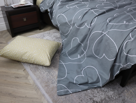 Семейный набор хлопкового постельного белья из Бязи "Gold" №151923AB Черешенка™