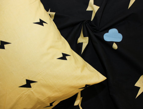 Семейный набор хлопкового постельного белья из Бязи "Gold" №151381AB Черешенка™