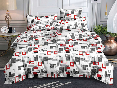 Полуторний набір постільної білизни 150*220 із полікотону №208598 Черешенька™