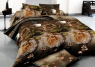 Ткань для постельного белья Бязь "Gold" Lux "Кофейная роза" GL3959