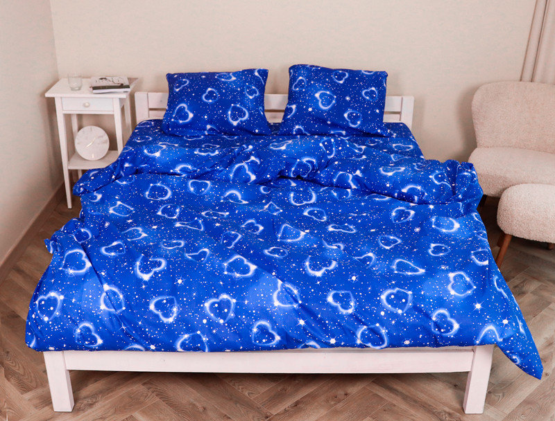 Євро набір постільної білизни 200*220 із полікотону №2014071 Черешенька™