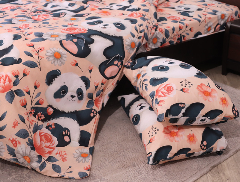 Полуторний набір постільної білизни 150*220 із Бязі "Gold" №168308 Черешенька™