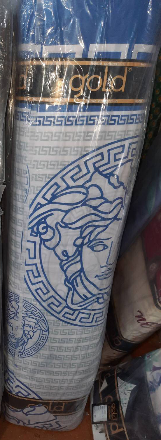 Ткань для постельного белья Бязь "Gold" Lux GL3694blue