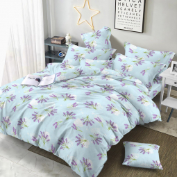 Тканина для постільної білизни Бязь "Gold" Lux GL1311blue
