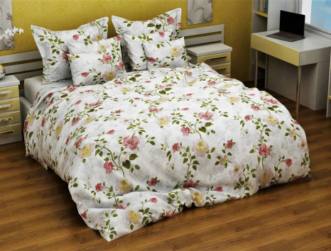 Євро-максі набір постільної білизни 200*220 із Бязі "Gold" №154022 Черешенка™