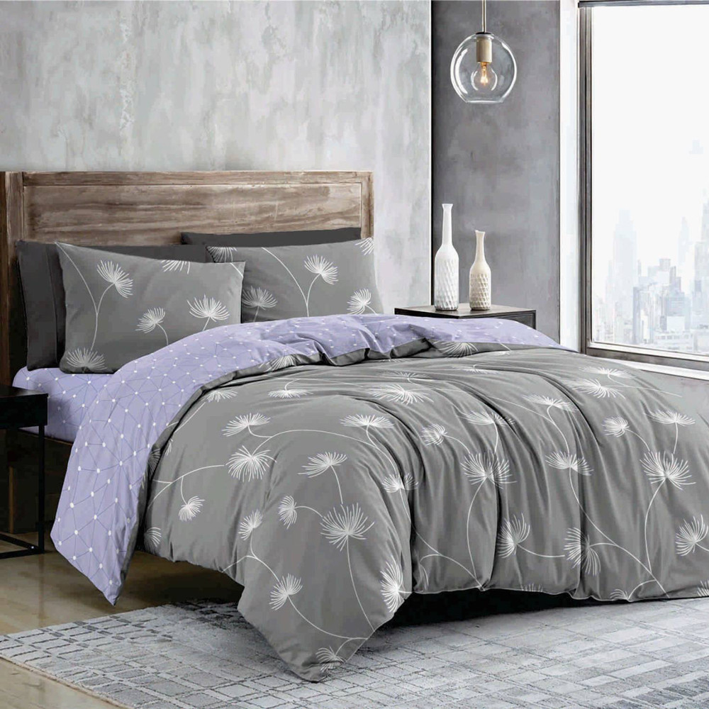 Тканина для постільної білизни Бязь "Gold" Lux GL3353lilac (A+B) - (50м+50м)