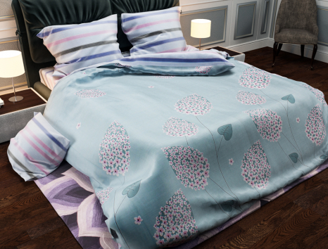 Тканина для постільної білизни Бязь "Gold" Lux GL1339 (A+B) - (50м+50м)