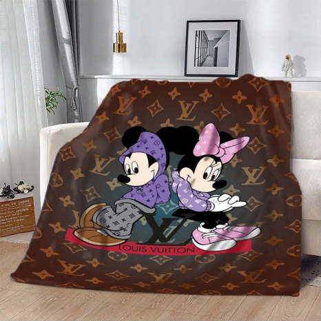 Плед з 3D-принтом 135*160 "Мікі і Мінні Маус" №20222316