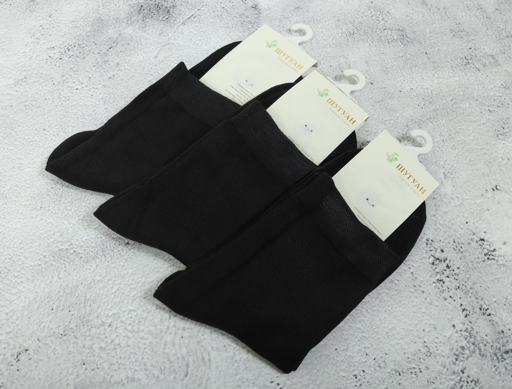 Женские носки Шугуан бамбук чёрные (37-40) №B2887-2