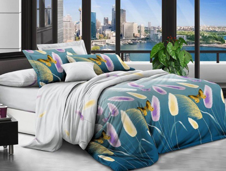 Полуторний набір постільної білизни 150*220 із полікотону №2035401 Черешенька™