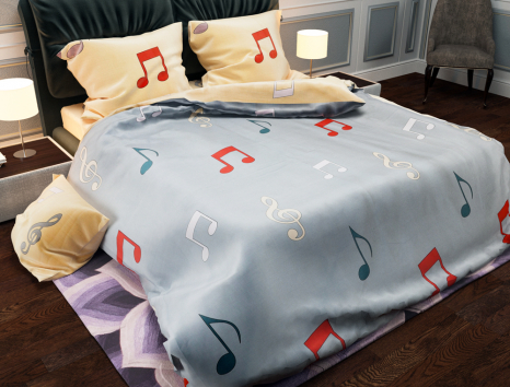 Ткань для постельного белья Бязь "Gold" Lux GL3823R (A+B) - (50м+50м)