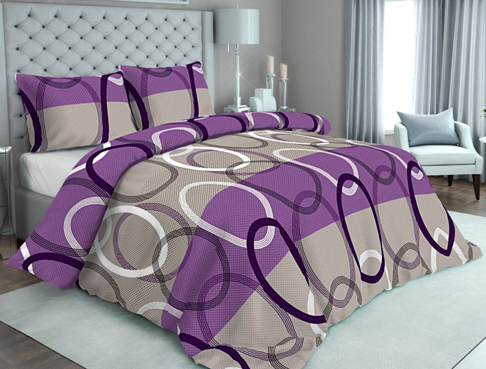 Тканина для постільної білизни Бязь "Gold" Lux GL2070violet