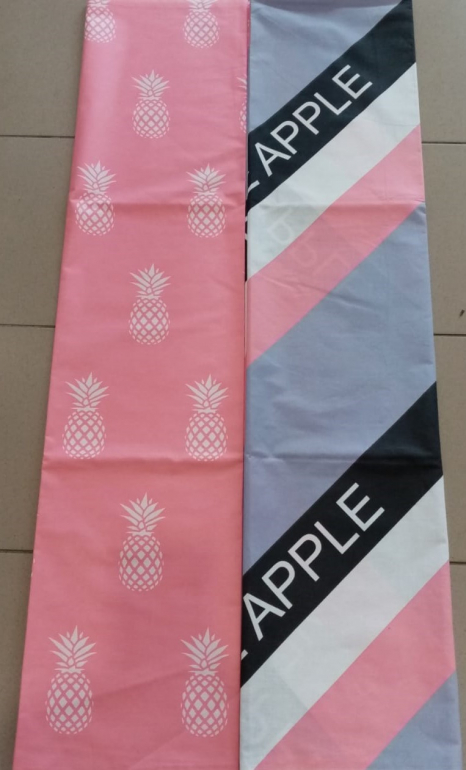 Тканина для постільної білизни Бязь "Gold" Lux "Ананас (рожевий)" GL1562 (A+B) - (50м+50м)