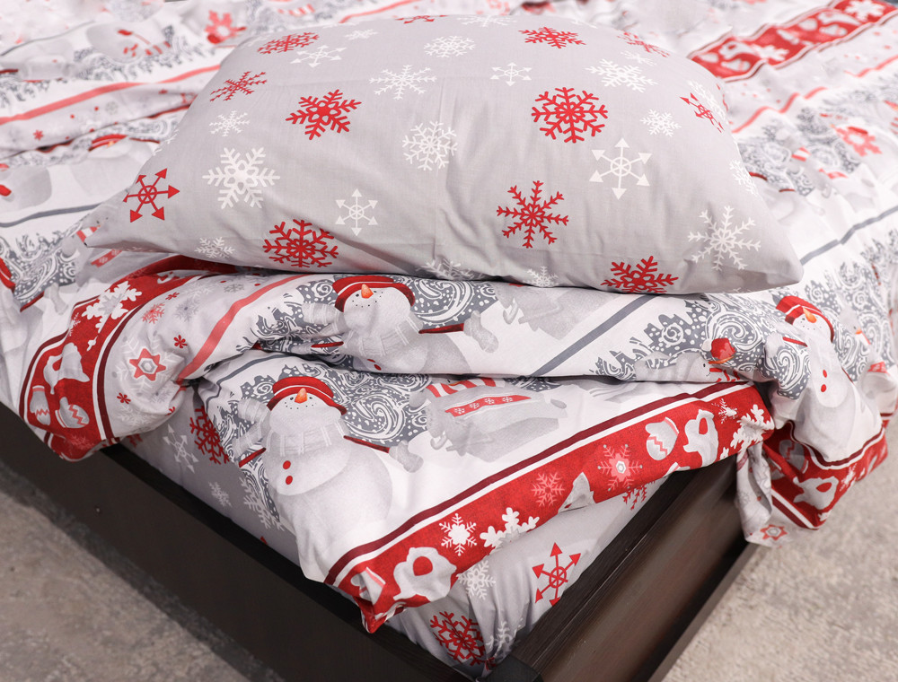 Семейный набор хлопкового постельного белья из Бязи "Gold" №158100АВ Черешенка™