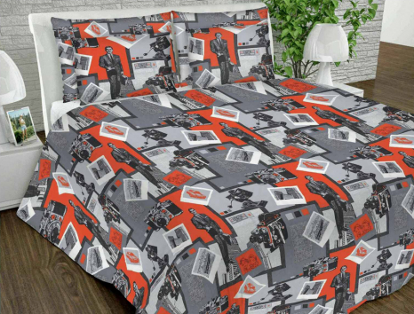 Тканина для постільної білизни Бязь "Gold" Lux GL085