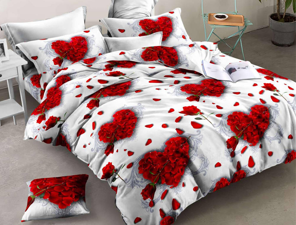 Двоспальний набір постільної білизни 180*220 із Ранфорсу №183182 Черешенка™