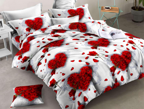 Двоспальний набір постільної білизни 180*220 із Ранфорсу №183182 Черешенка™