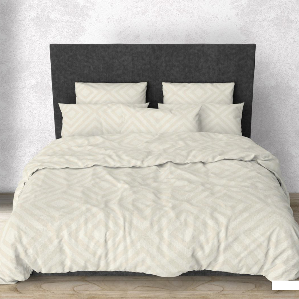 Тканина для постільної білизни Бязь "Gold" Lux з ромбами GL123romb (50м)