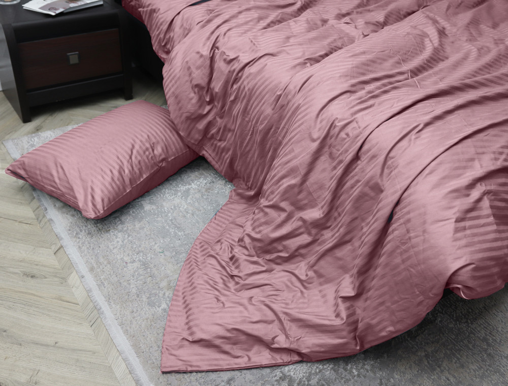 Евро макси набор постельного белья 200*220 из Страйп Сатина №541610