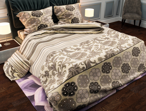 Тканина для постільної білизни Бязь "Gold" Lux GL3703