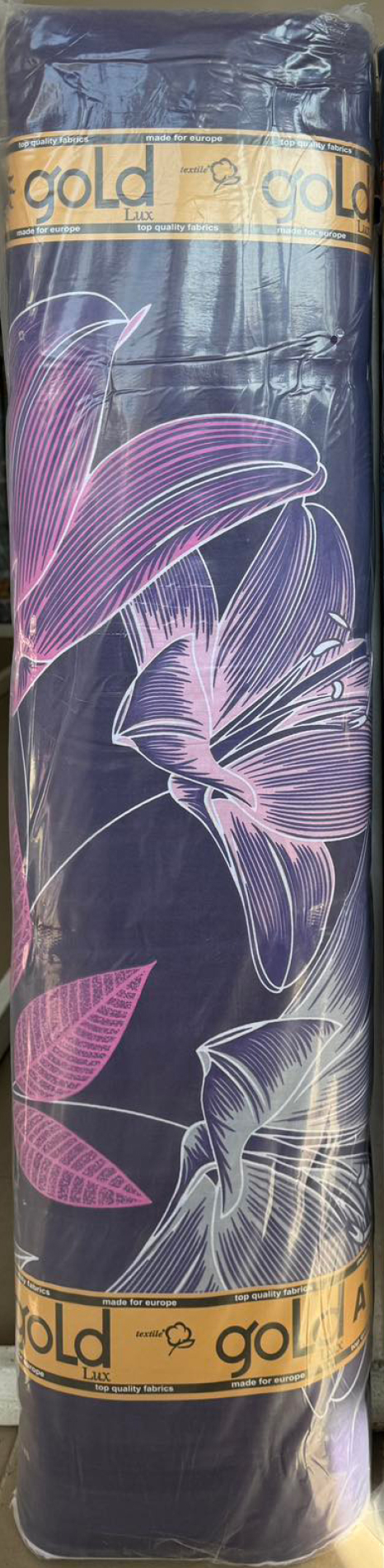 Ткань для постельного белья Бязь "Gold" Lux GL12370purple