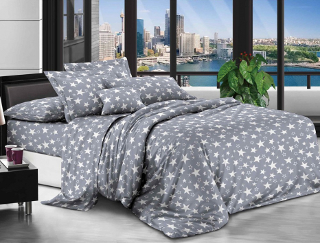 Євро набір постільної білизни 200*220 із полікотону №201305 Черешенька™