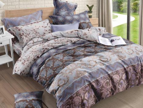 Полуторний набір постільної білизни 150*220 із Ранфорсу №183132 Черешенка™