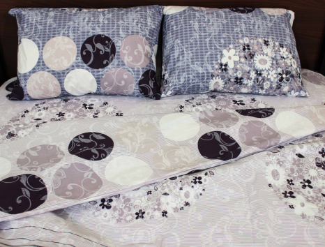 Полуторний набір постільної білизни 150*220 із Бязі "Gold" №152097 Черешенка™