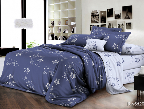 Полуторный набор постельного белья 150*220 из Бязи "Gold" №154075AB Черешенка™