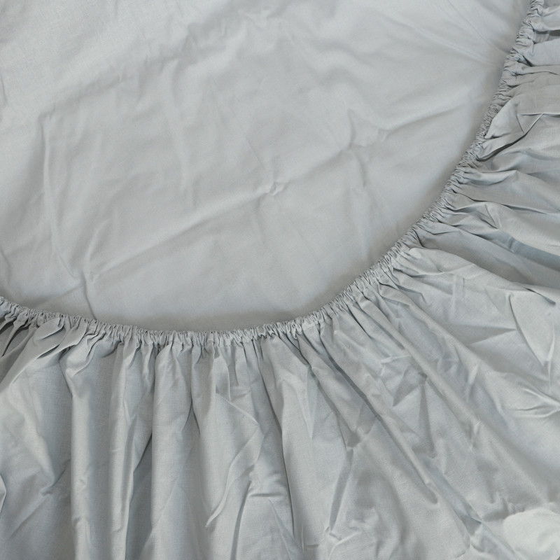 Простирадло на резинці (140*200*25) сіре №4102