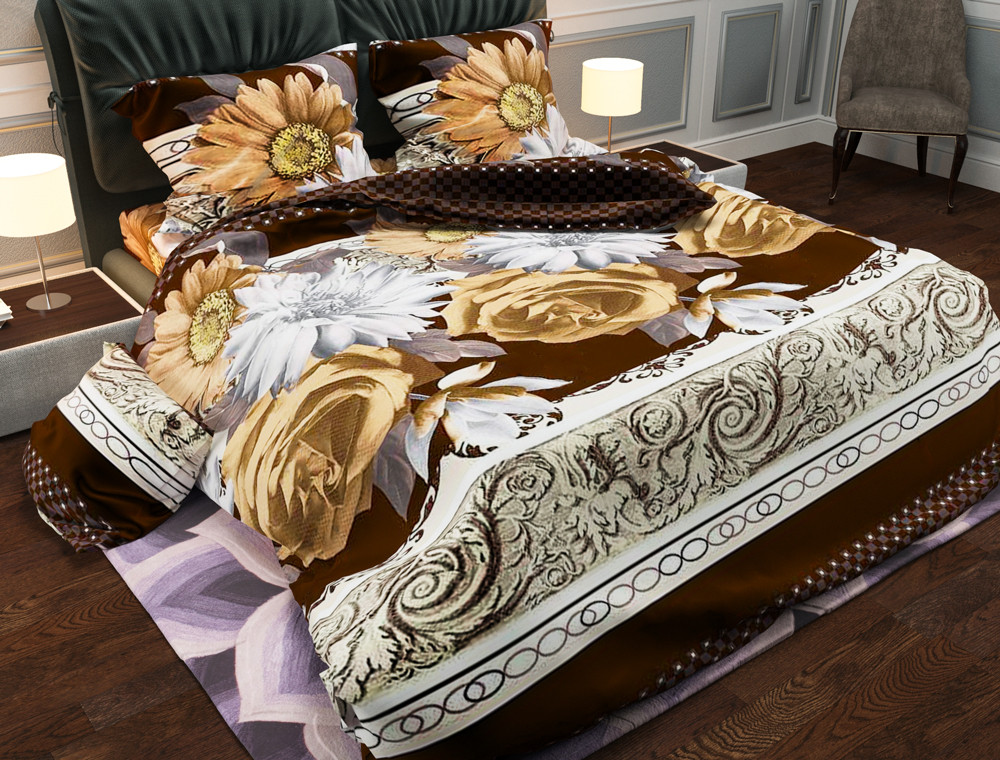 Тканина для постільної білизни Бязь "Gold" Lux GL3732