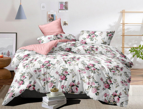 Сімейний набір постільної білизни із Сатину №117AB Черешенка™