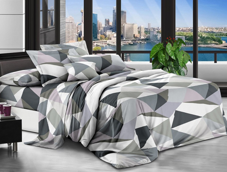 Полуторний набір постільної білизни 150*220 із полікотону №200581 Черешенька™