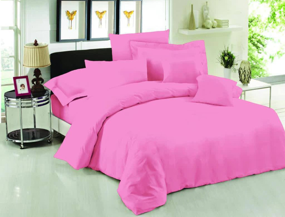 Ткань для постельного белья Бязь "Gold" Lux однотонная GLpink7012 (50м)