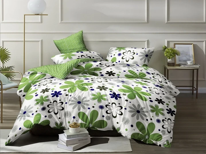 Євро-максі набір постільної білизни 200*220 із Бязі "Gold" з простирадлом на резинці №144183 Черешенька™