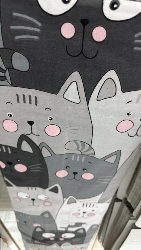 Ткань для постельного белья Бязь "Gold" Lux детская GLB295gray