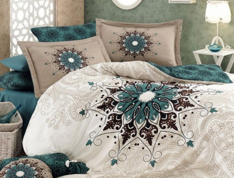 Євро-максі набір постільної білизни 200*220 із Бязі "Gold" №157304AB Черешенка™