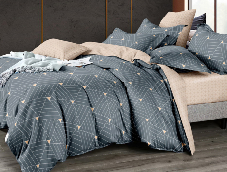 Сімейний набір постільної білизни із Сатину №165AB Черешенка™