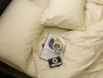 Семейный набор хлопкового постельного белья из Страйп Сатина №504442 Черешенка™