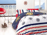 Семейный набор хлопкового постельного белья из Ранфорса Aqua Passion First Choice™