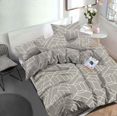 Тканина для постільної білизни Бязь "Gold" Lux GL50689grey