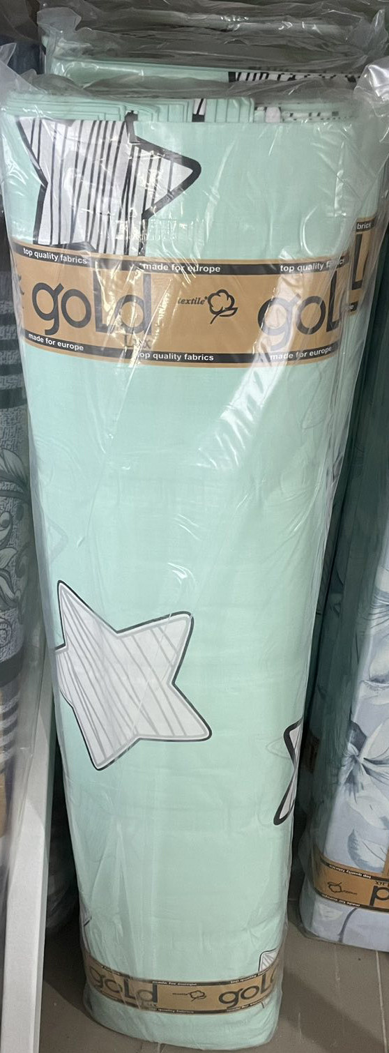 Тканина для постільної білизни Бязь "Gold" Lux GL3394mint