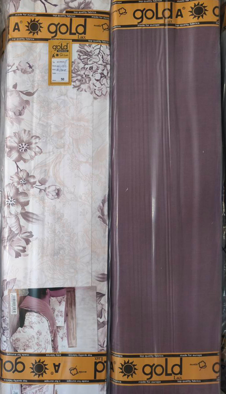 Ткань для постельного белья Бязь "Gold" Lux GL1186pink (A+B) - (50м+50м)