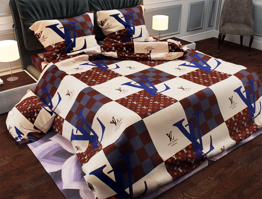 Семейный набор хлопкового постельного белья из Бязи "Gold" №15860 Черешенка™