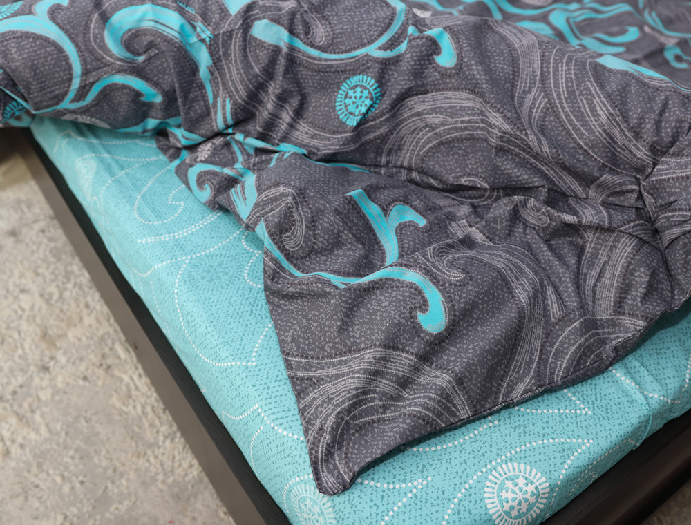 Полуторний набір постільної білизни 150*220 із Бязі "Gold" №159844AB Черешенка™