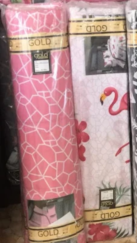 Ткань для постельного белья Бязь "Gold" Lux "Розовая нежность" GL1372 (A+B) - (50м+50м)