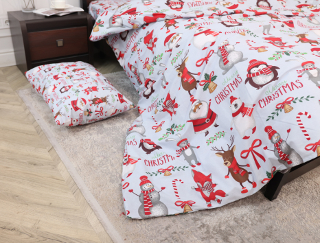 Євро-максі набір постільної білизни 200*220 із Бязі "Gold" №153474AB Черешенка™