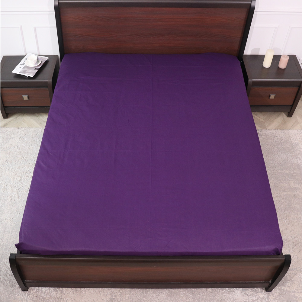 Простынь на резинке (160*200*25) фиолетовая №662065